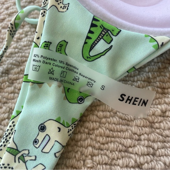 Shein Dinosaur Bikini Top Size S - Picture 8 of 8